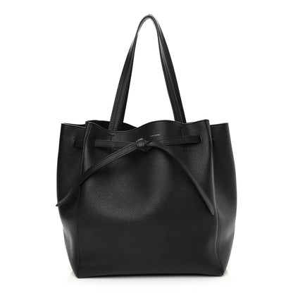 Celine Soft Grained Calfskin Small Belt Cabas Phantom Black 1 of 9