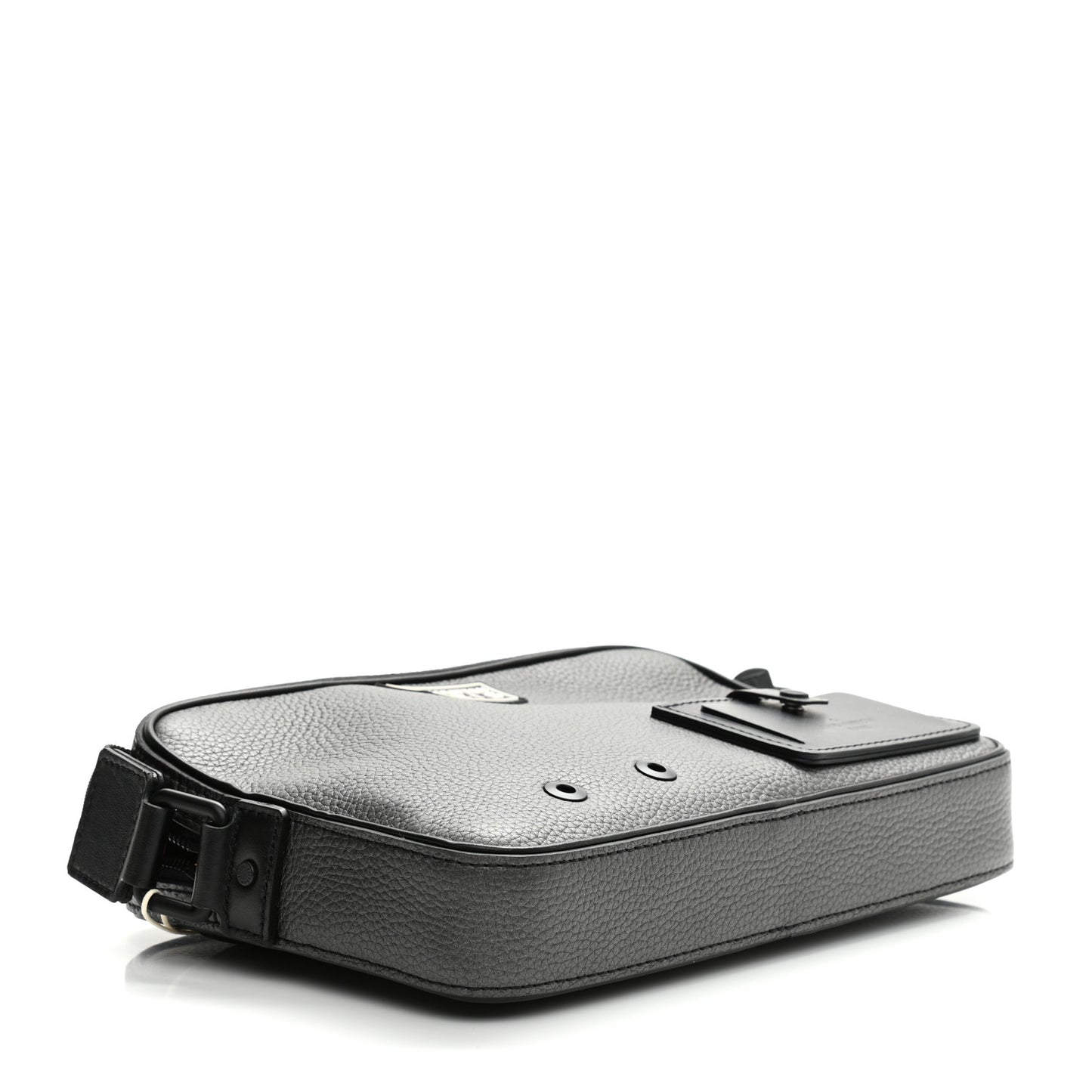 Taurillon Alpha Messenger Bag Dark Silver