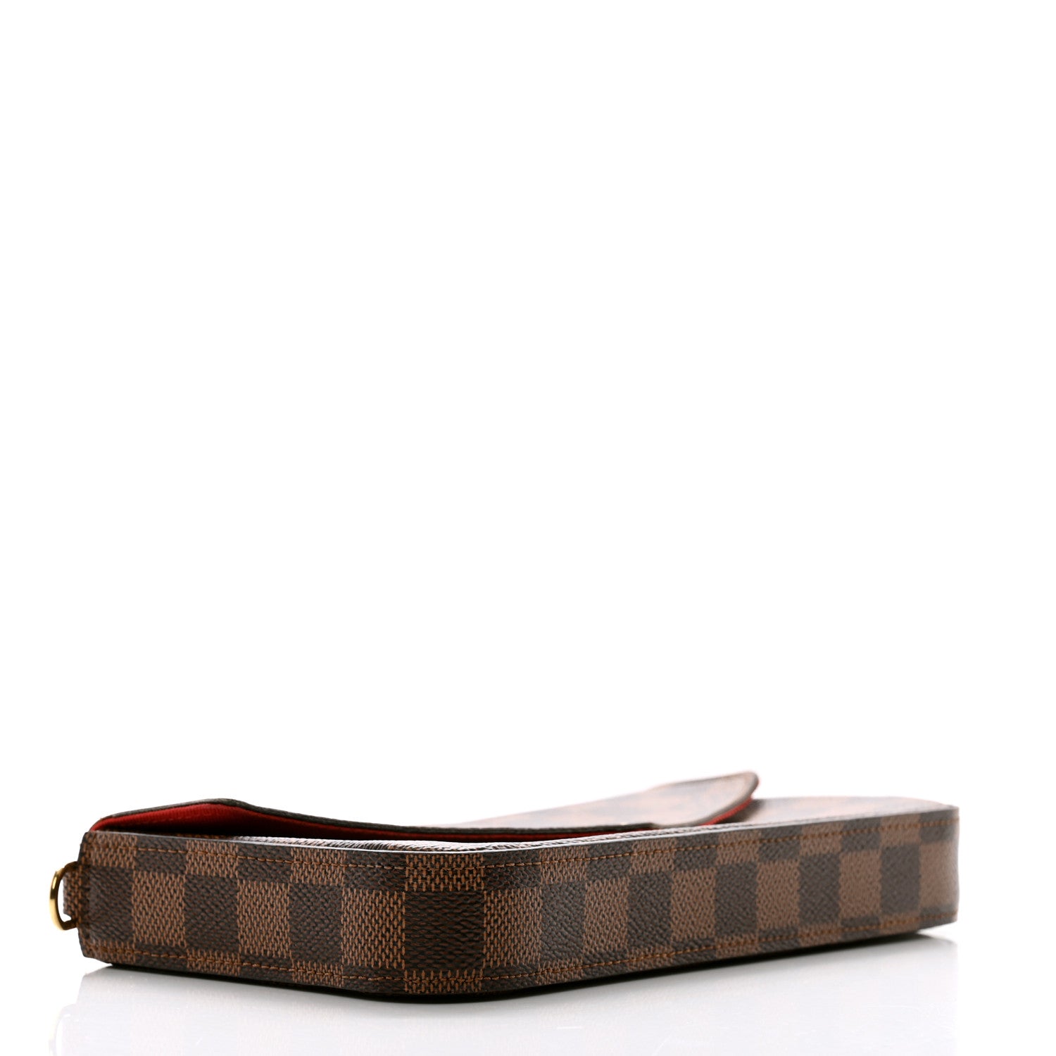 Louis Vuitton Damier Ebene Pochette Felicie Chain Wallet 4 of 7