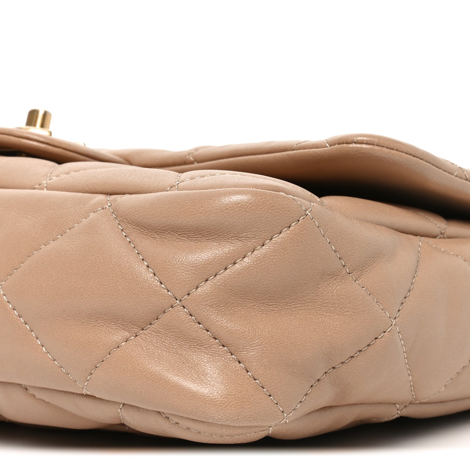 Chanel Lambskin Quilted Large CC Funky Town Flap Beige 10 of 10
