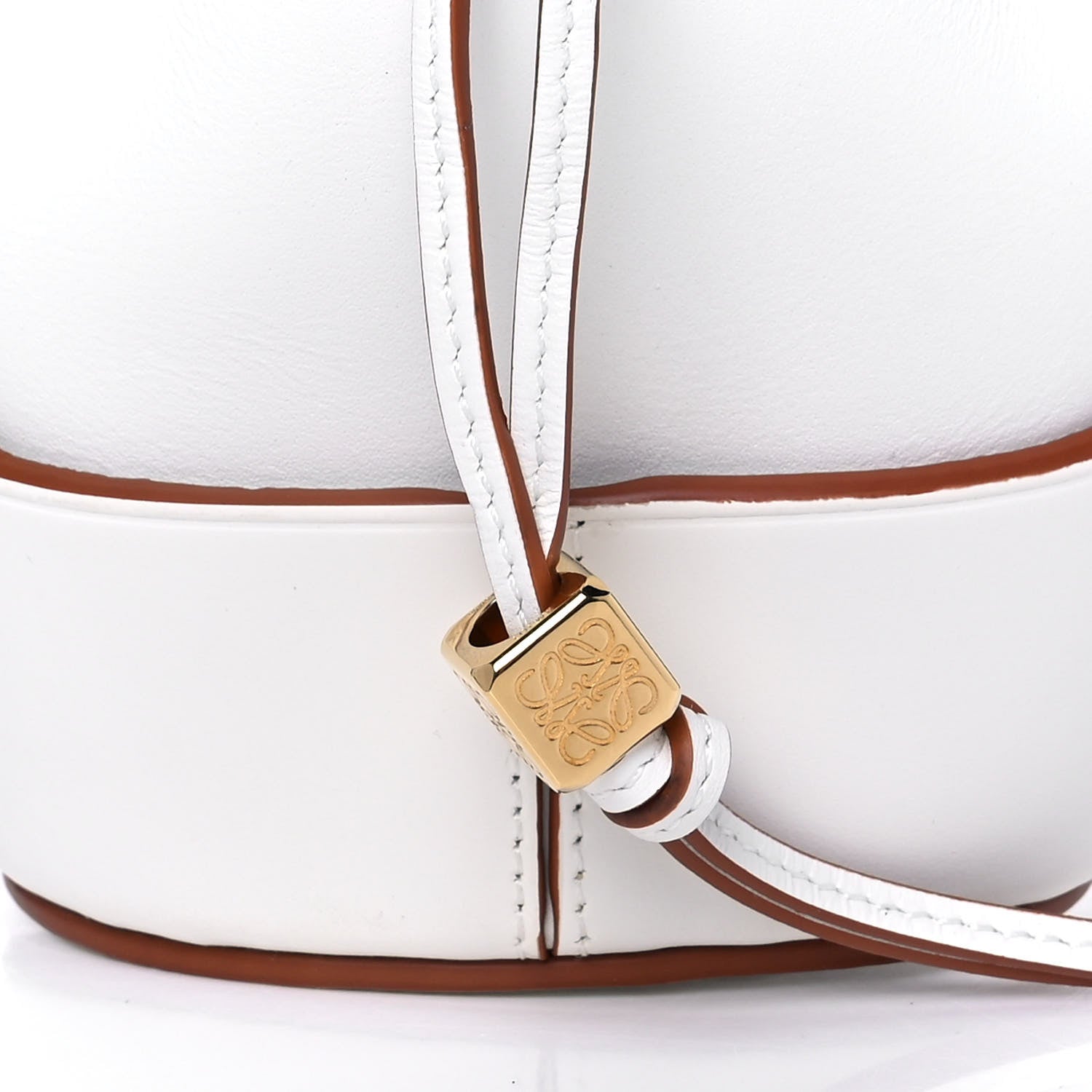 Loewe Calfskin Nano Balloon Bucket Bag Soft White 7 of 11