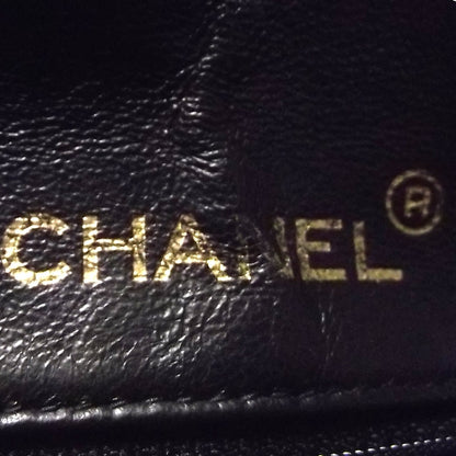 Chanel Lambskin Quilted Luggage Bag Black 6 of 10