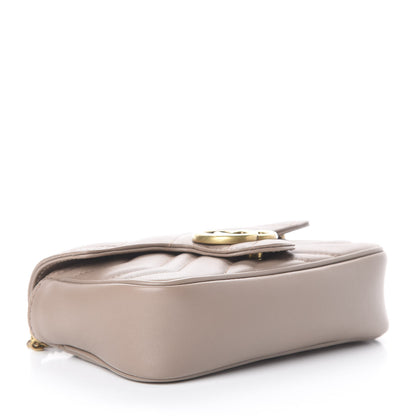 Gucci Calfskin Matelasse Super Mini GG Marmont Shoulder Bag Porcelain Rose 3 of 13