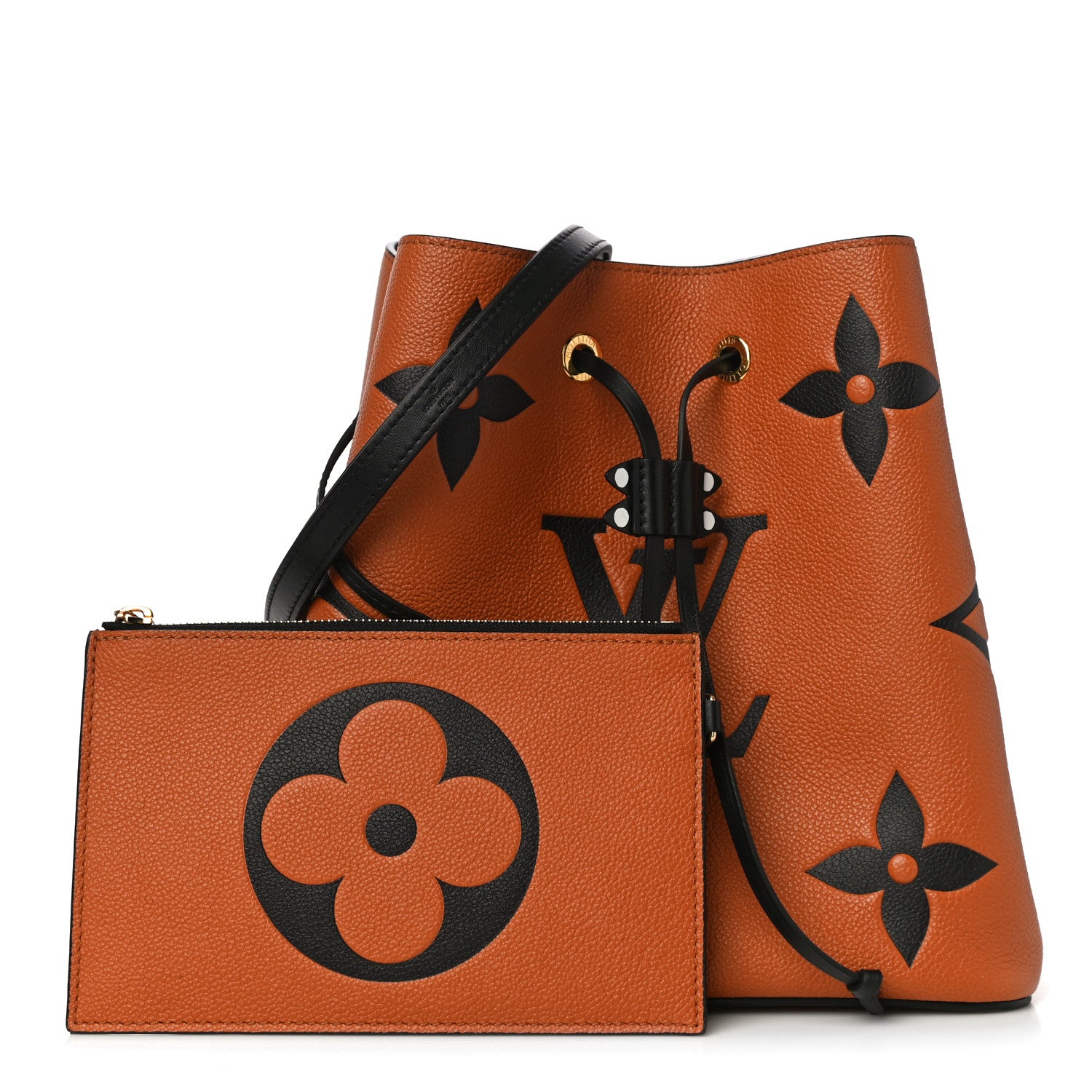 Louis Vuitton Empreinte Monogram Giant Crafty Neonoe MM Caramel Black 1 of 11