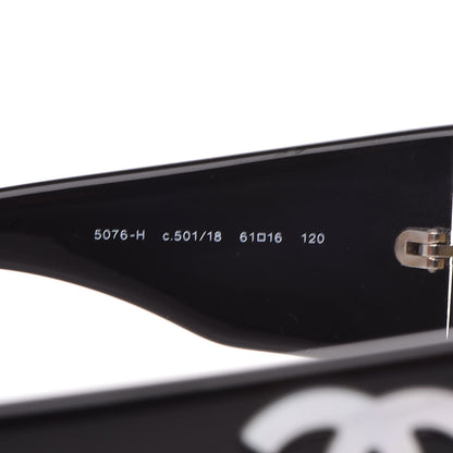 Chanel Mother of Pearl CC Sunglasses 5076-H Black 5 of 7