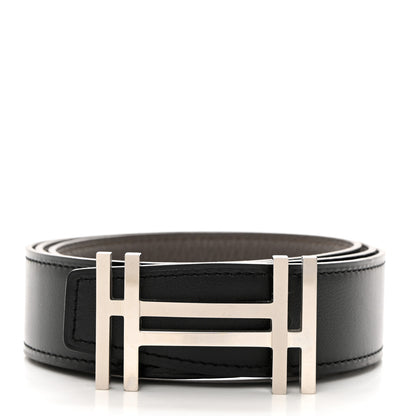 Hermes Box Togo 32mm Au Carre H Belt 90 36 Black Etain 2 of 8