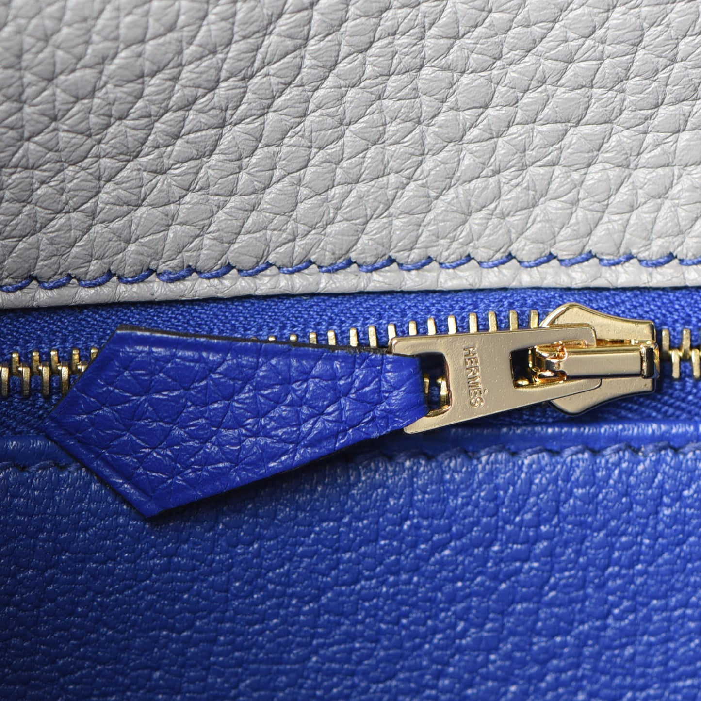 Taurillon Clemence Horseshoe Kelly Retourne 28 Bleu Glacier Bleu Electrique