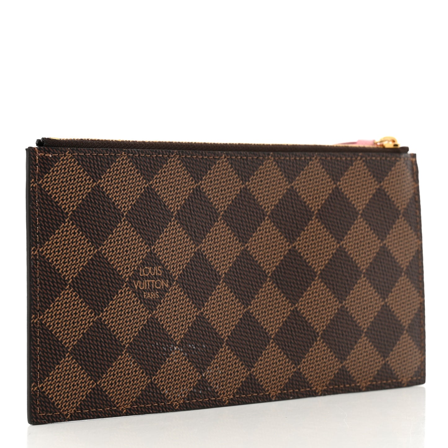 Damier Ebene Felicie Chain Wallet Zippered Insert