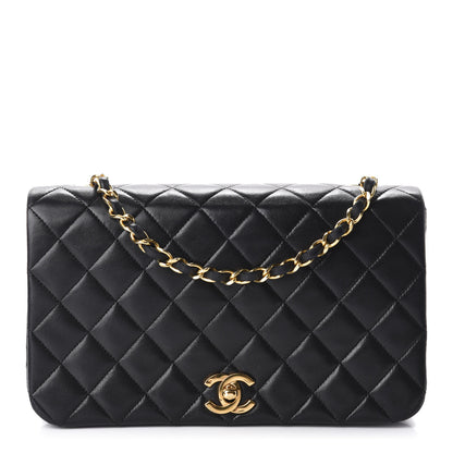 Chanel Lambskin Quilted Small Single Flap Bag Black 1 of 13