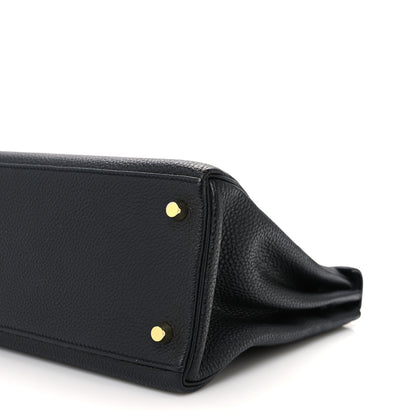 Hermes Taurillon Clemence Kelly Retourne 28 Black 10 of 10
