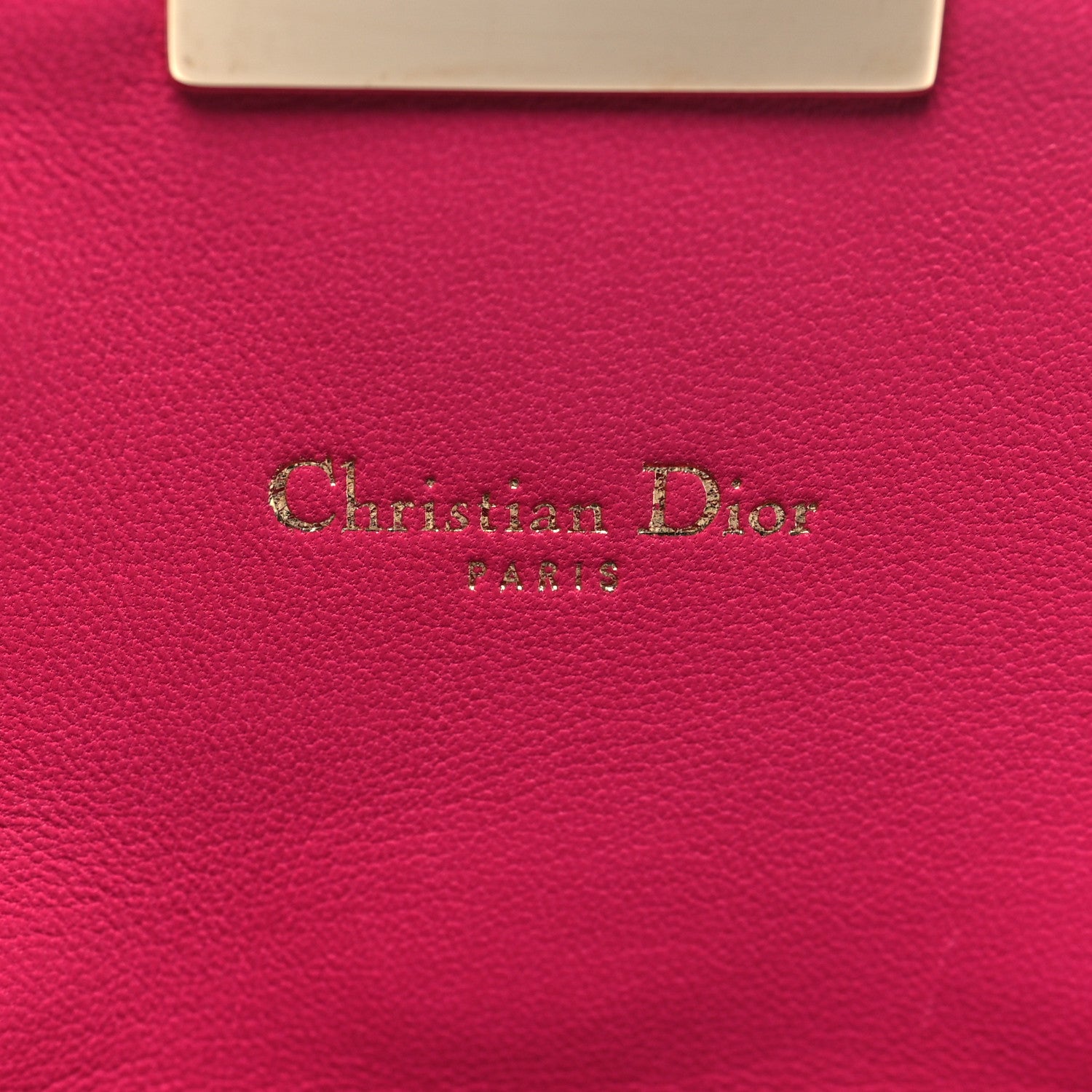 Christian Dior Lambskin Cannage Miss Dior Promenade Pouch Fuchsia 6 of 10