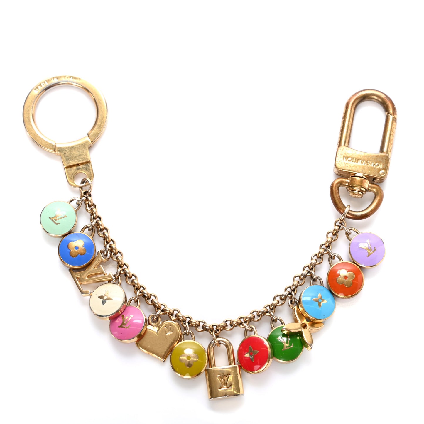 Pastilles Key Chain Bag Charm Multicolor