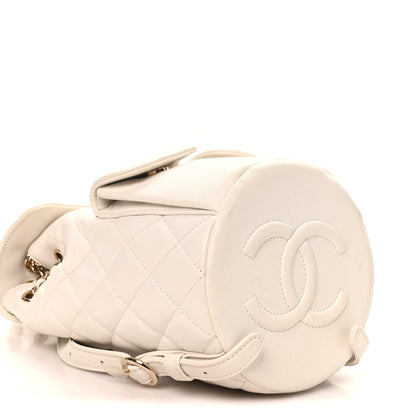 Chanel Caviar Quilted Pockets Backpack White 9 of 10