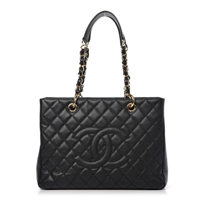 Chanel Caviar Quilted Grand Shopping Tote GST Black 1 of 10