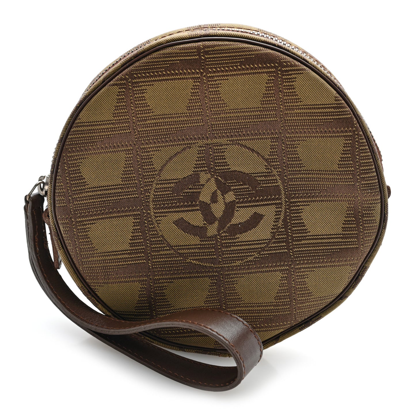 Nylon Travel Wristlet Khaki