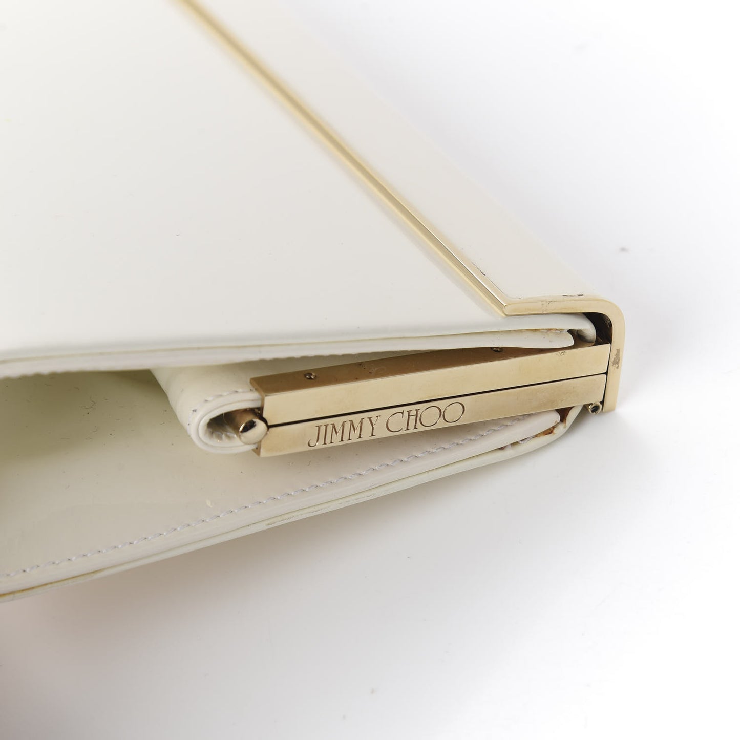 Patent Cayla Clutch White
