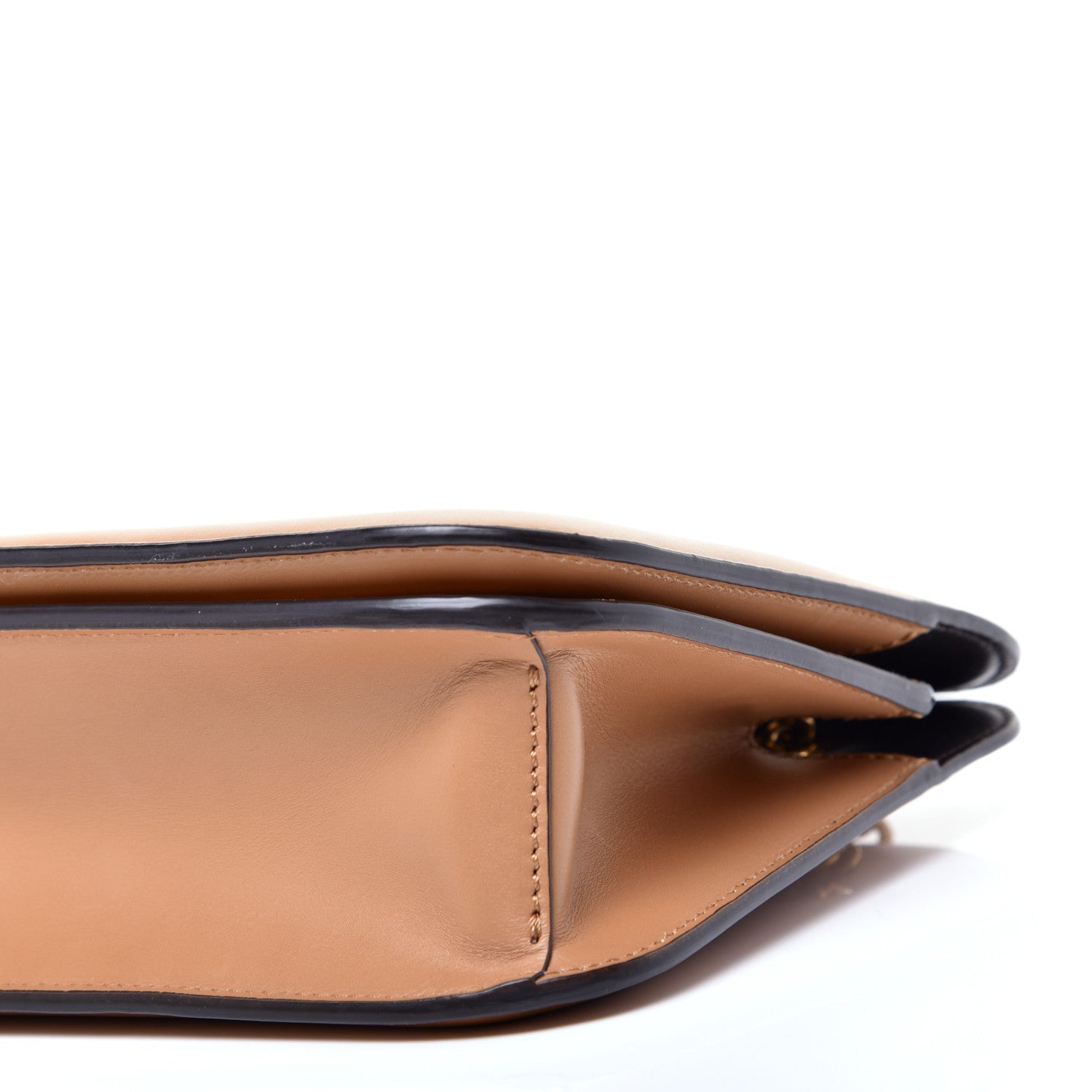 Fendi Vitello King Nubuck Pequin Karligraphy Pocket Shoulder Bag Biscuit Tobacco Moro 7 of 11