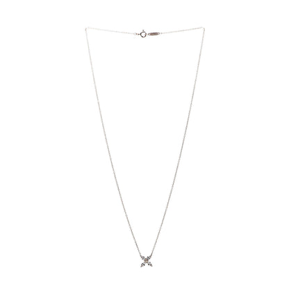 Tiffany 18K Rose Gold Diamond Medium Victoria Pendant Necklace 3 of 7