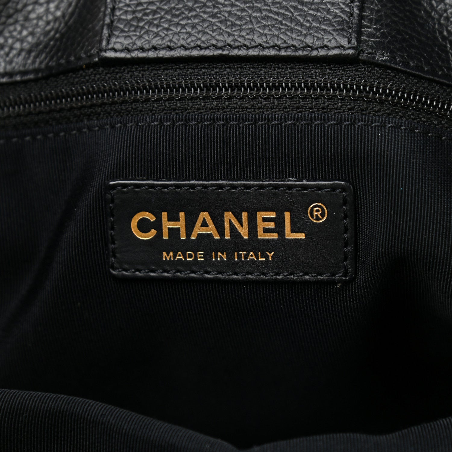 Chanel Calfskin Cerf Executive Shopper Tote Black 8 of 12