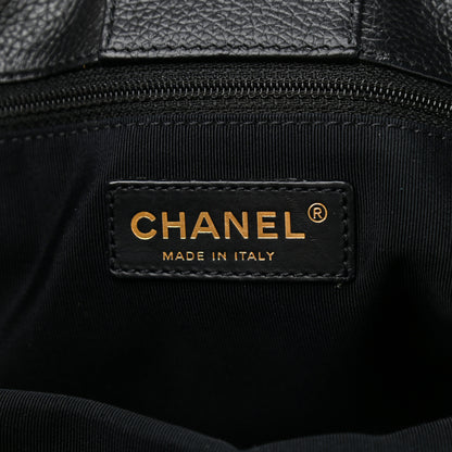 Chanel Calfskin Cerf Executive Shopper Tote Black 8 of 12