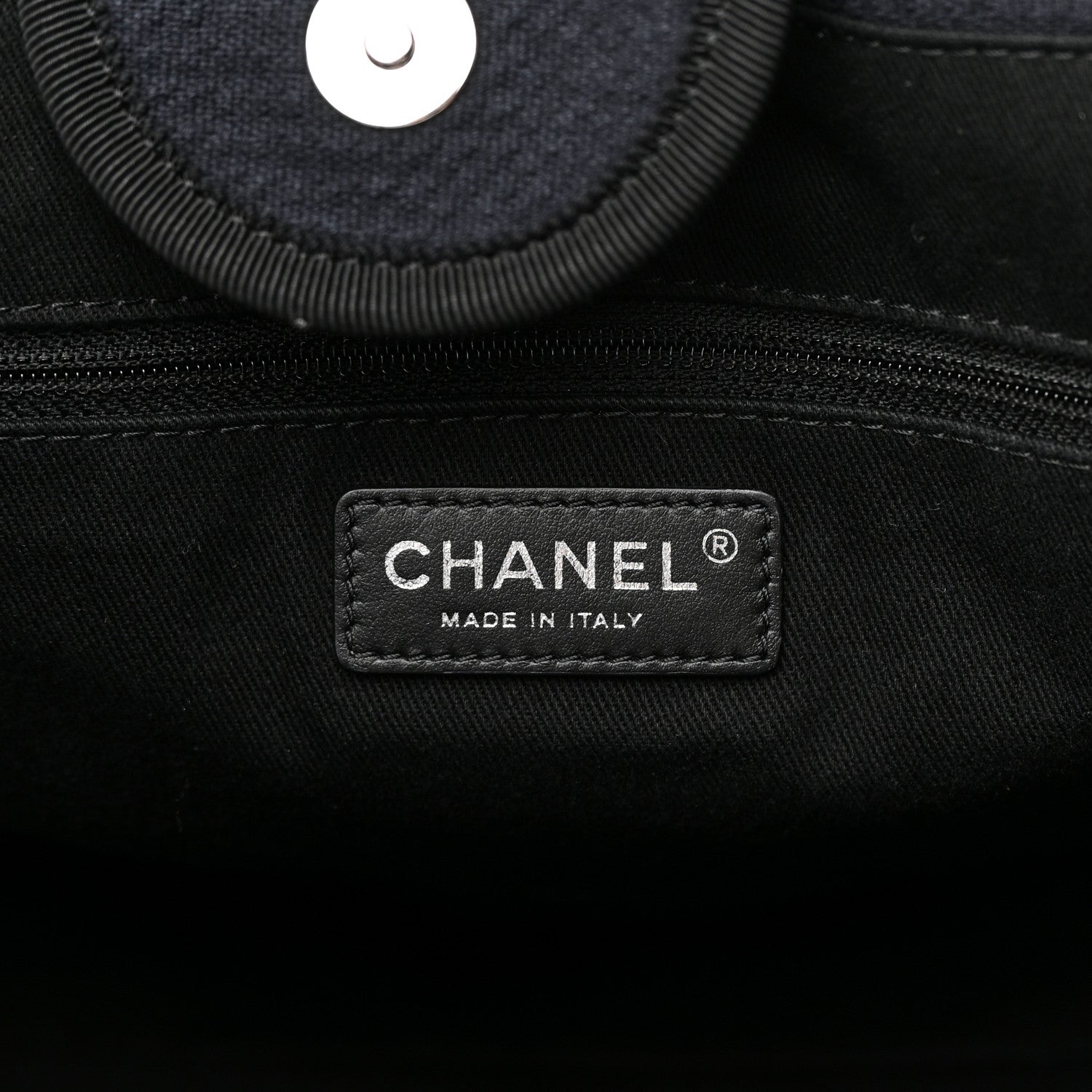 Chanel Mixed Fibers Medium Deauville Tote Black 6 of 14