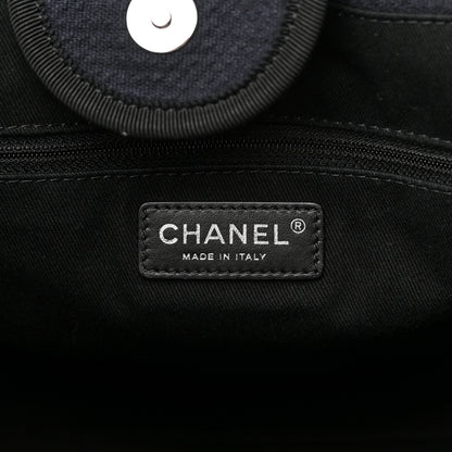 Chanel Mixed Fibers Medium Deauville Tote Black 6 of 14