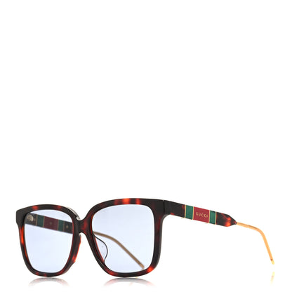 Gucci Acetate Square Sunglasses GG0599SA Black Tortoiseshell Pearlescent 1 of 9