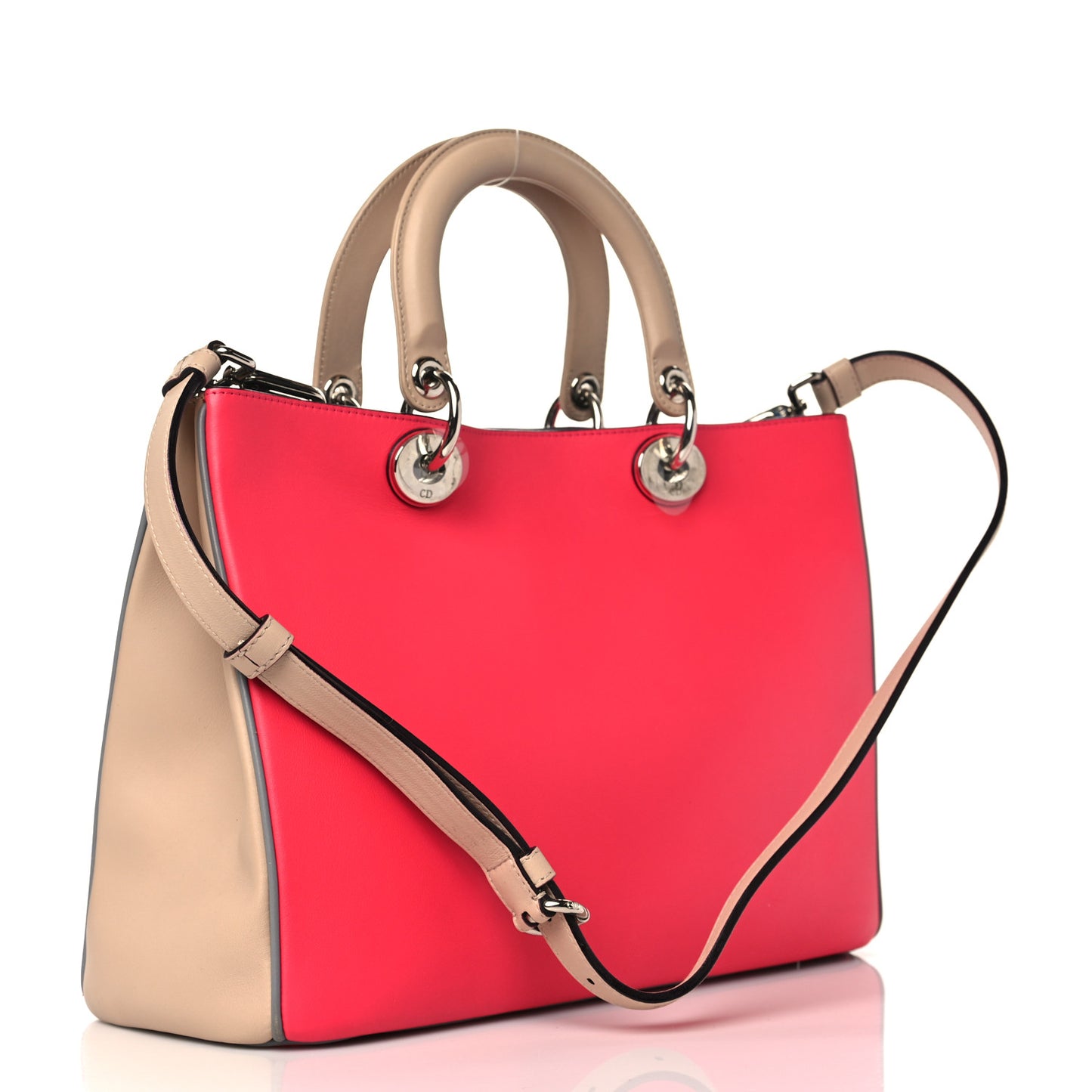 Smooth Calfskin Medium Tri-Color Diorissimo Multicolor