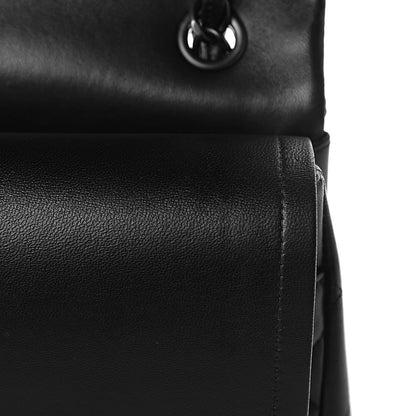 Chanel Lambskin Quilted Jumbo Double Flap So Black 12 of 26