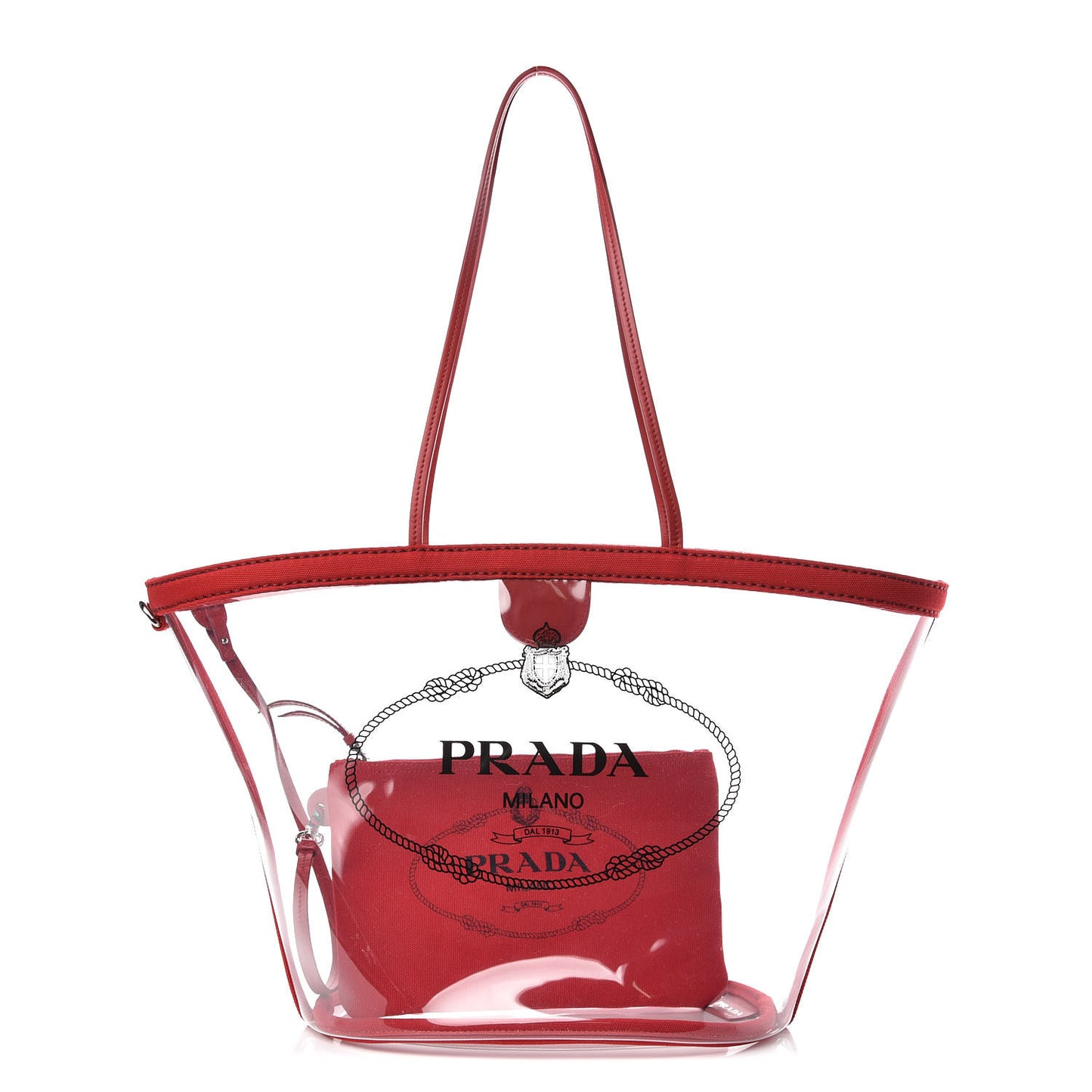 Plexiglass Canapa Shopper Tote Red
