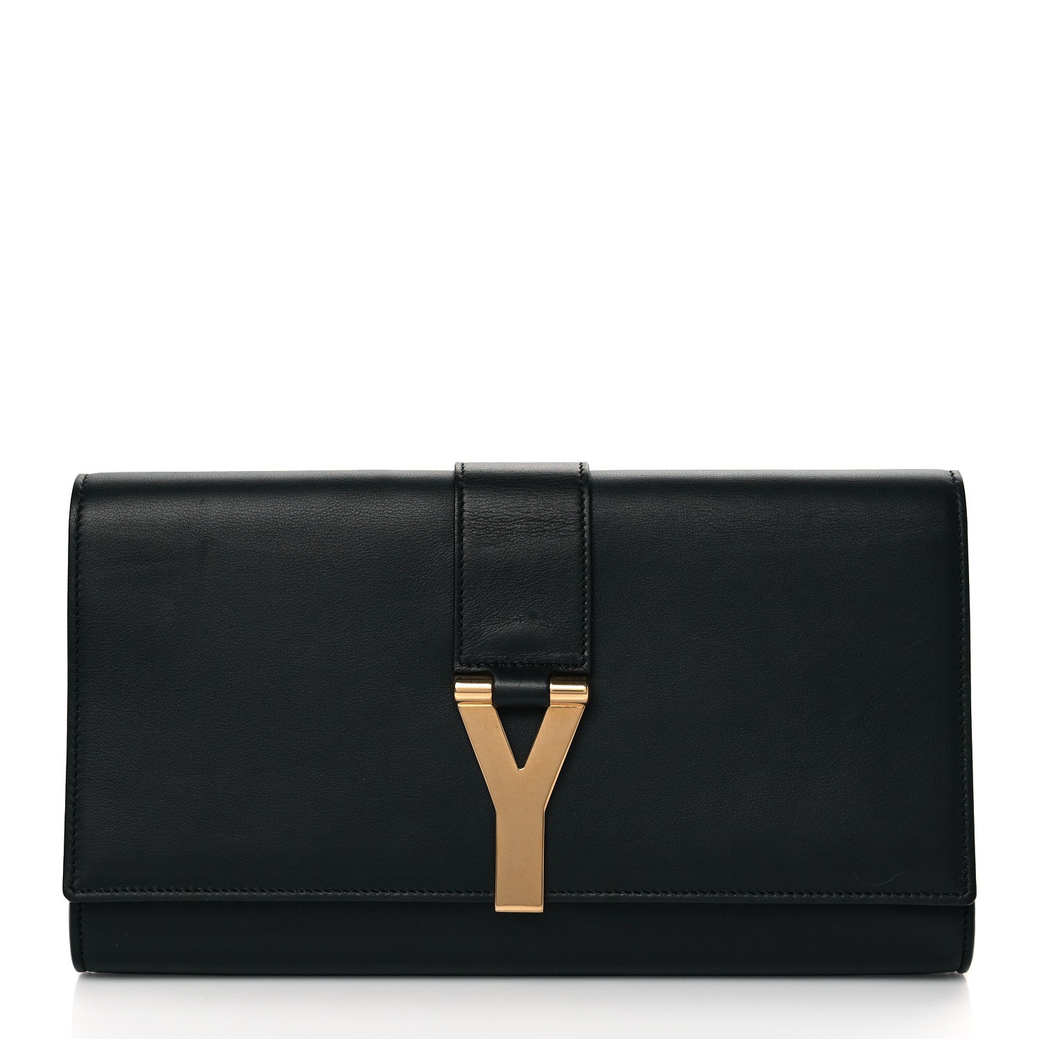 Saint Laurent Calfskin Classic Y Ligne Clutch Black 1 of 10