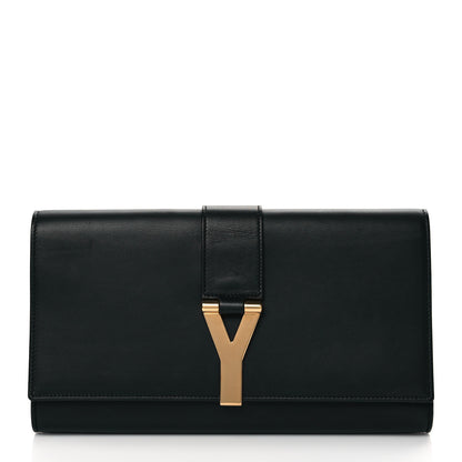 Saint Laurent Calfskin Classic Y Ligne Clutch Black 1 of 10