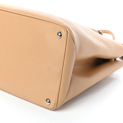 Prada Saffiano Cuir Twin Tote Noisette 9 of 9