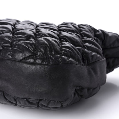 Chanel Iridescent Calfskin Bubble Quilt Hobo Black 7 of 10