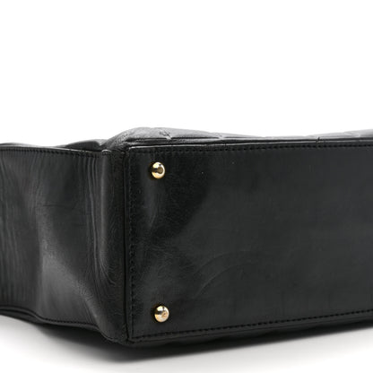 Chanel Lambskin Quilted Medium Chocolate Bar Shoulder Bag Black 9 of 13