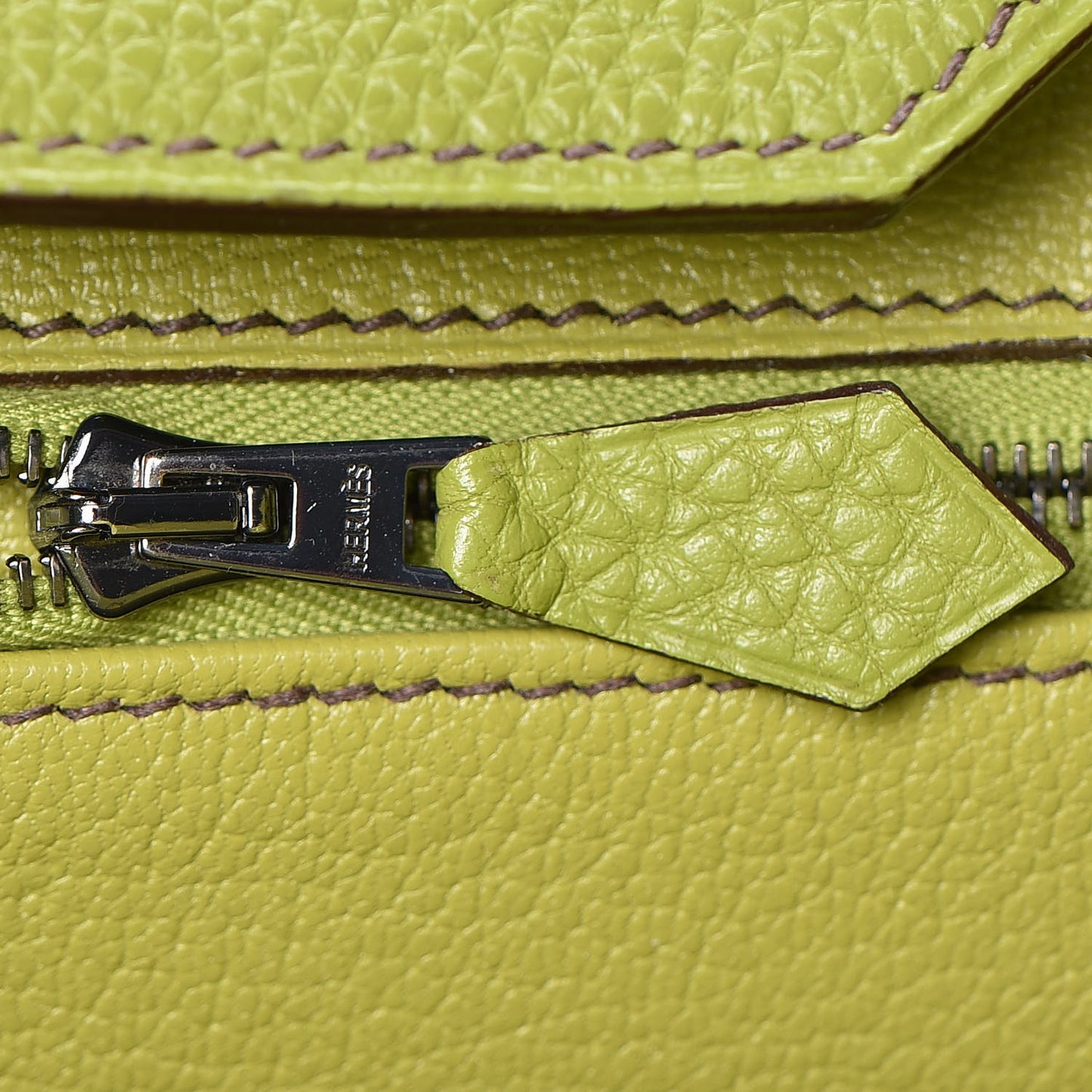 Togo Birkin 35 Vert Anis