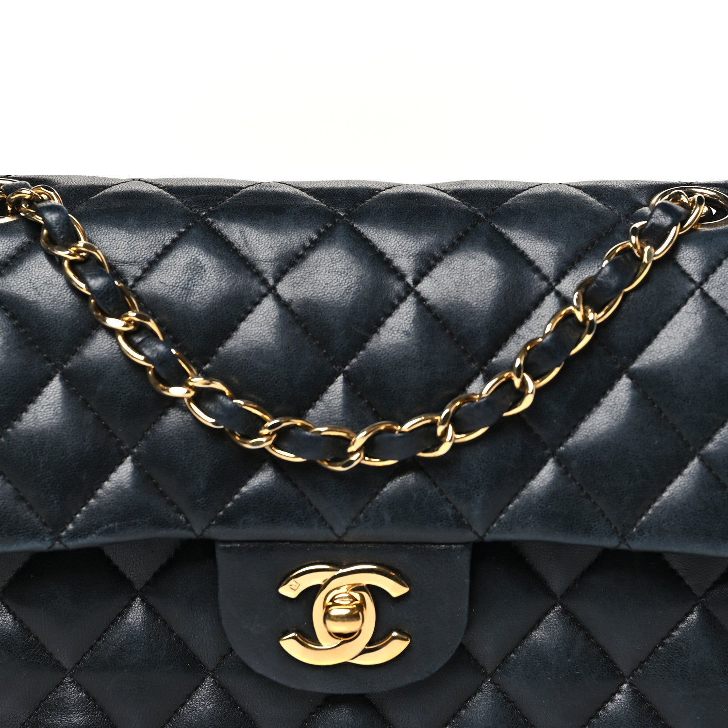 Chanel Lambskin Quilted Small Double Flap Black 9 of 15