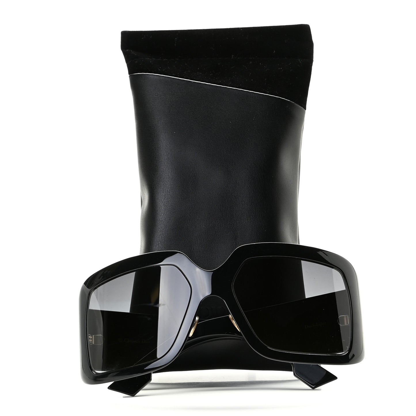Acetate DiorSo Light 2 Shield Sunglasses Black