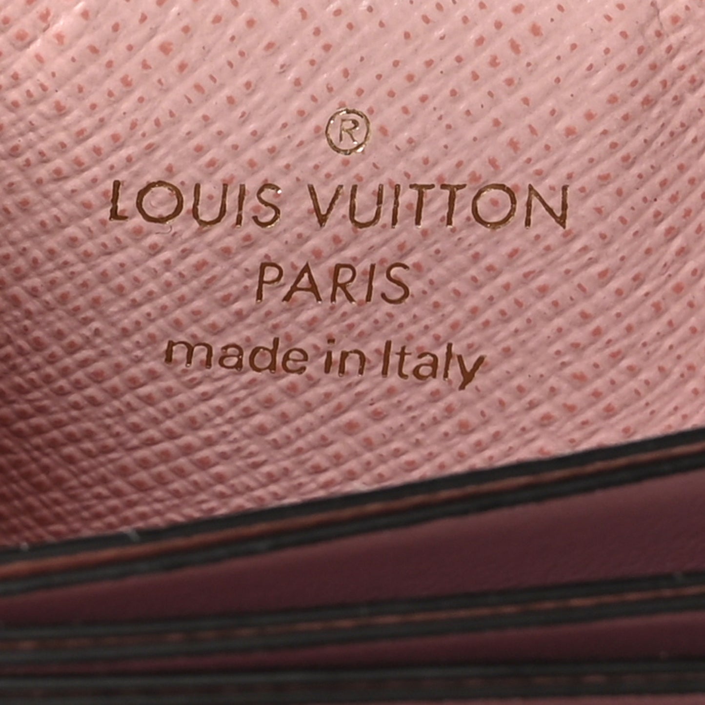 Monogram Gusset Card Holder Rose Ballerine