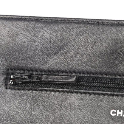 Chanel Lambskin Quilted Wallet On Chain WOC Black 13 of 14
