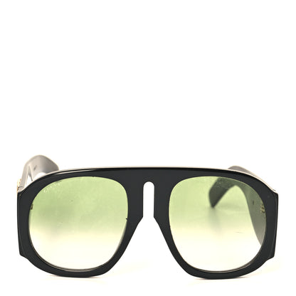 Gucci Oversized Aviator Sunglasses GG0152S Black 2 of 10