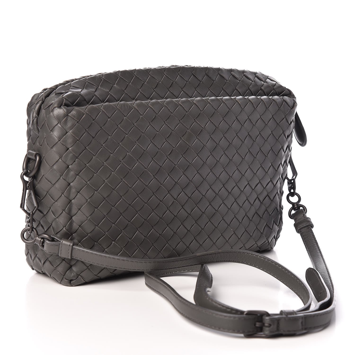 Bottega Veneta Nappa Intrecciato Small Camera Bag New Light Grey 3 of 11