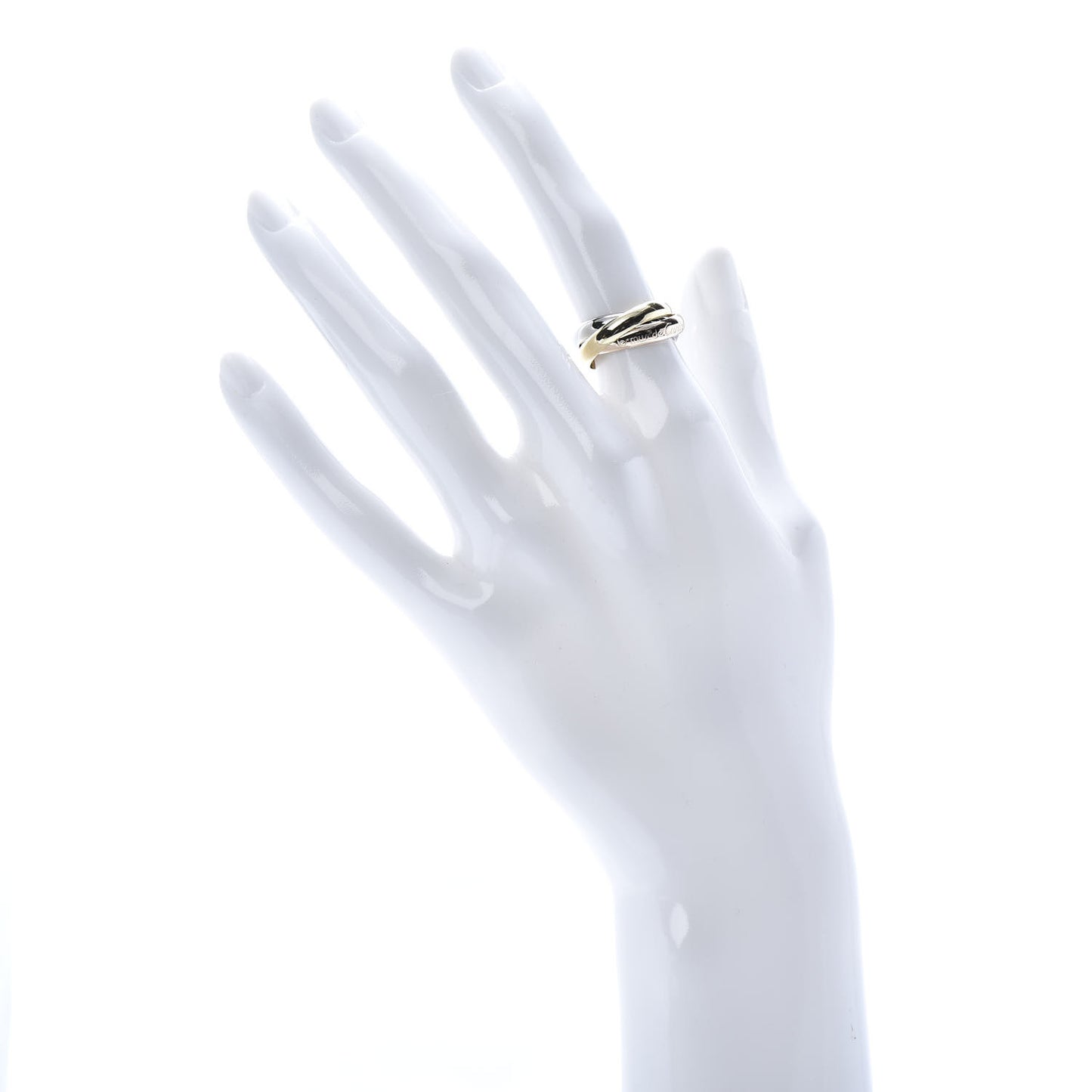 18K Pink Yellow White Gold Classic Les Must De Trinity Ring 49 4.75