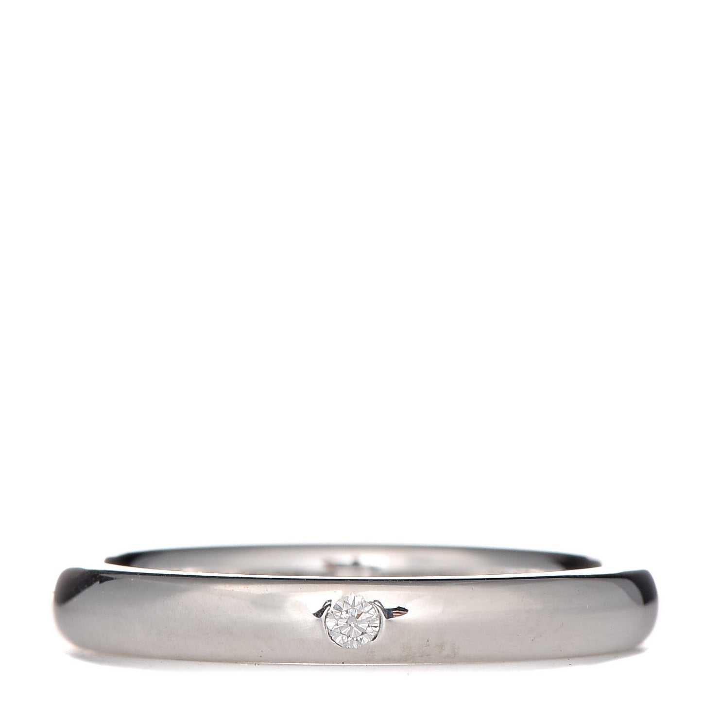 Sterling Silver Diamond Elsa Peretti Band Ring 49 5