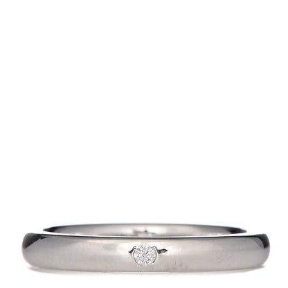Tiffany Sterling Silver Diamond Elsa Peretti Band Ring 49 5 1 of 5