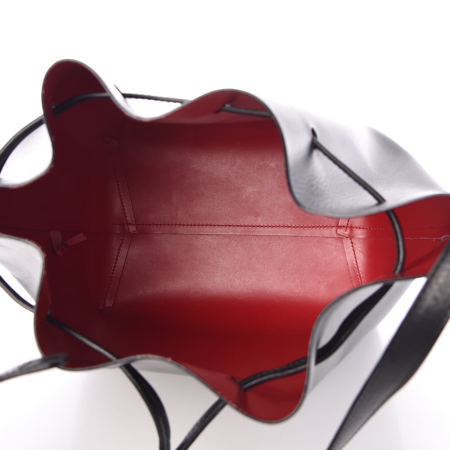 Mansur Gavriel Vegetable Tanned Calfskin Bucket Bag Black Flamma 6 of 12