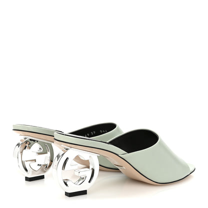 Gucci Malaga Kid Interlocking G Sandals 39 Salvy Green 3 of 10