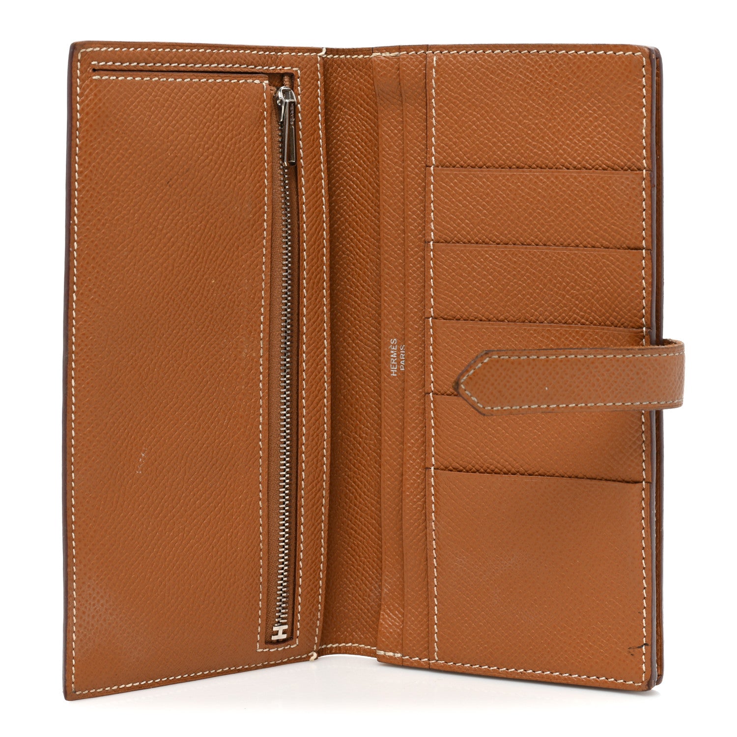 Hermes Epsom Bearn Gusset Wallet Gold 6 of 11