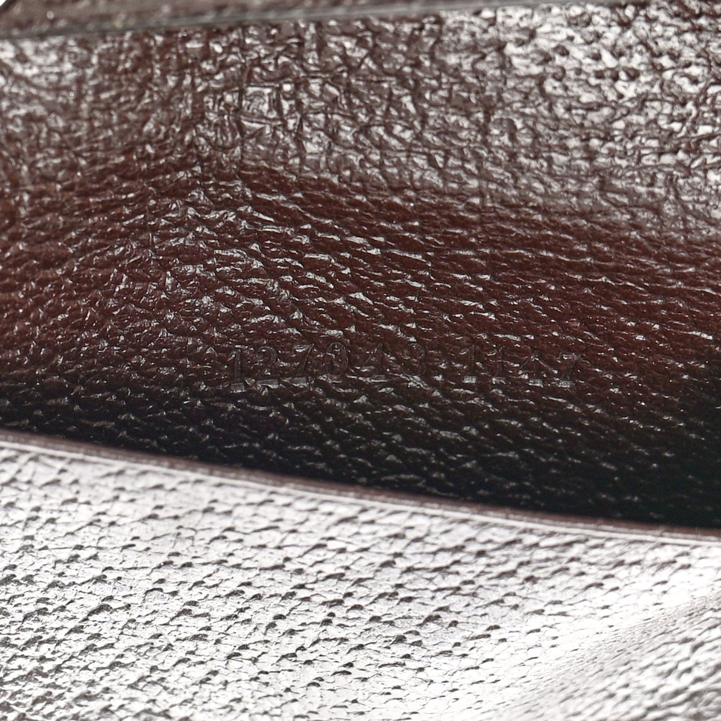 Monogram Textured Calfskin Metal Bar 6 Key Holder Case Beige Ebony Cocoa