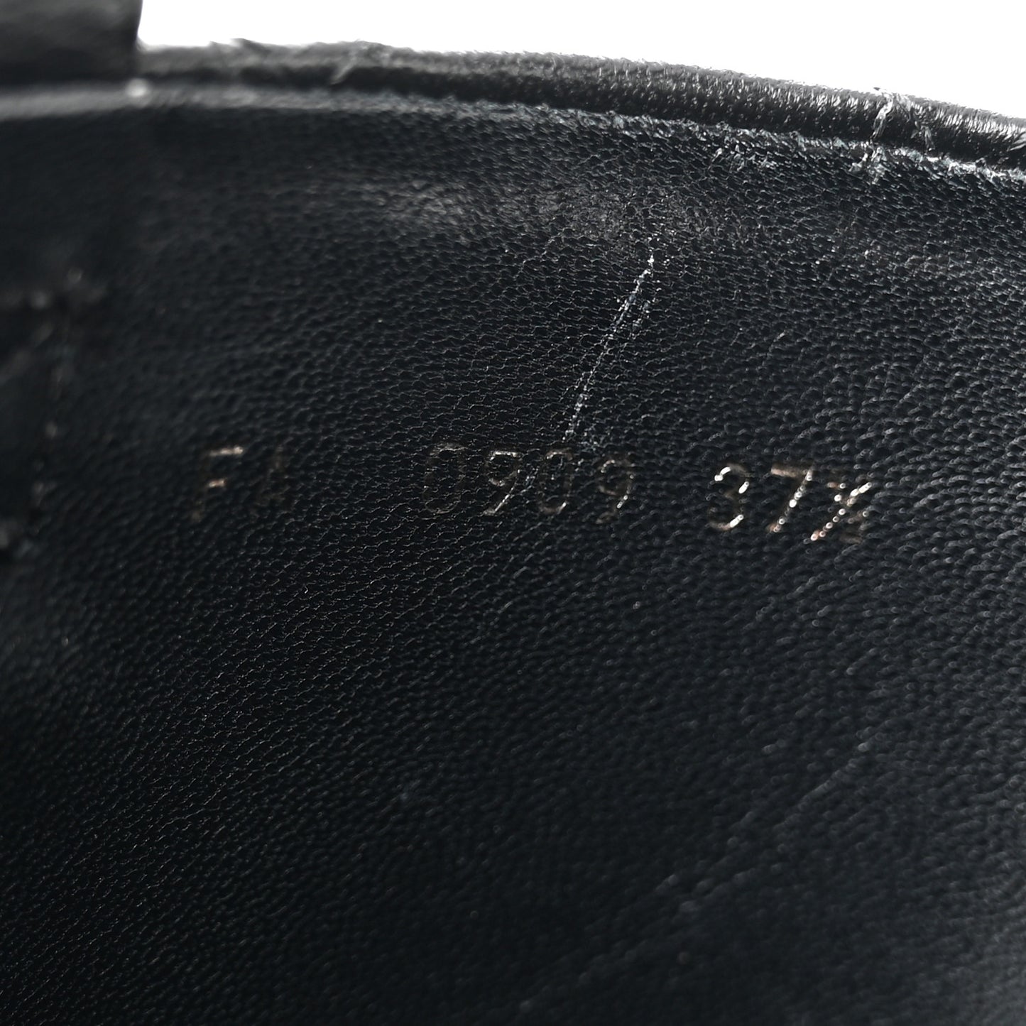 Lambskin Cannage Tall Flat Boots 37.5 Black
